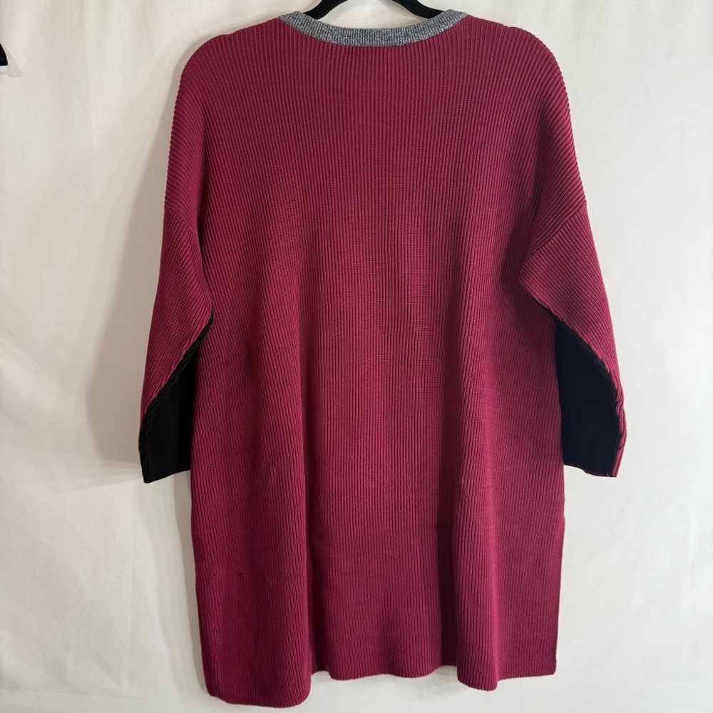 Rag & Bone Jenna Pullover Oversized Colorblock Cotton Tunic Sweater, size S - Picture 9 of 9